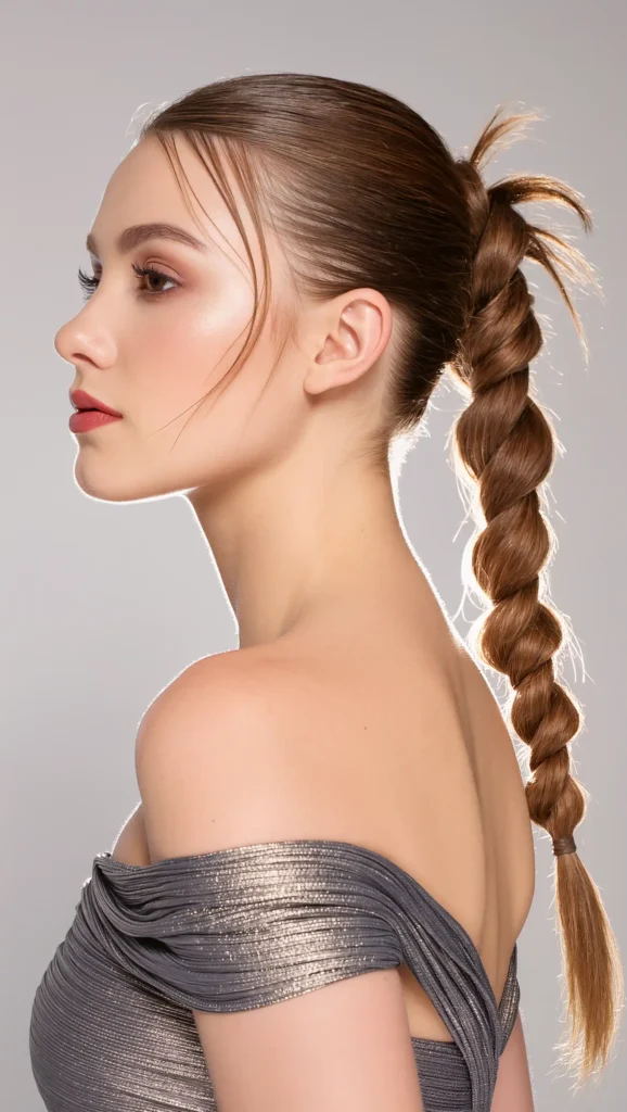 24 Summer Prom Hairstyles for 2026 That Are Glamorous, Trendy & Heat-Proof 18 Braided Ponytail