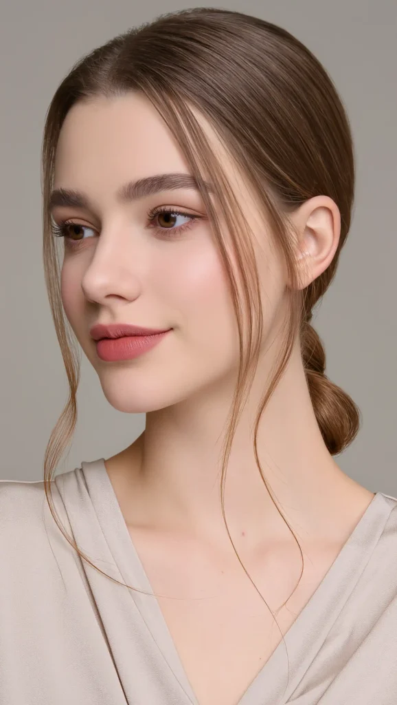 Low Knot with Face-Framing Pieces
