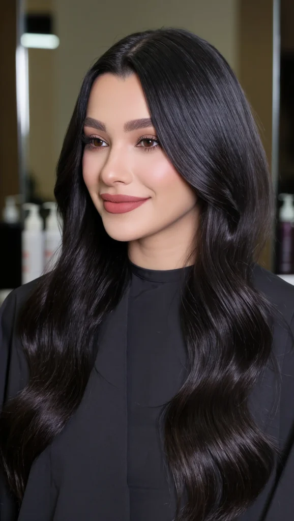 28 Trending Hair Colors Right Now in 2026 That Everyone Is Obsessed With 23 Midnight Black Gloss