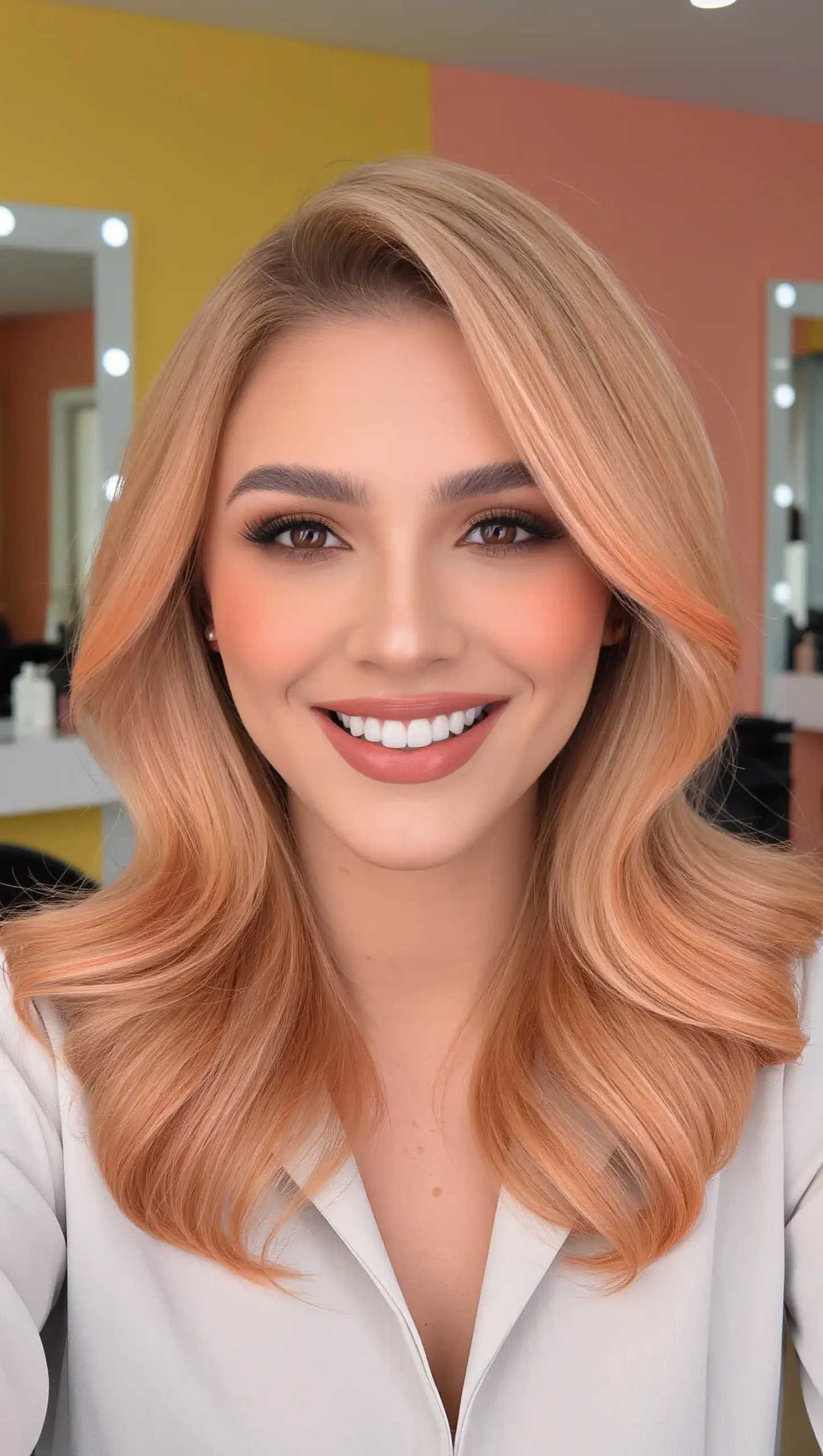 Peachy Golden Blonde