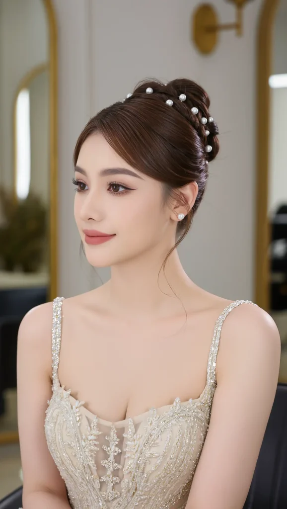 Pearl-Accented Updo