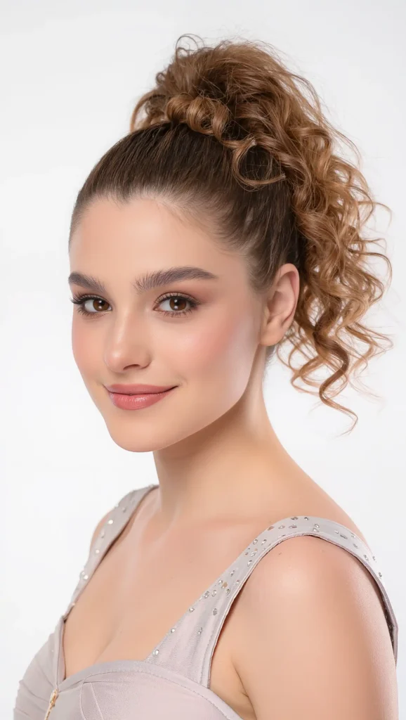 24 Summer Prom Hairstyles for 2026 That Are Glamorous, Trendy & Heat-Proof 16 Curly Ponytail
