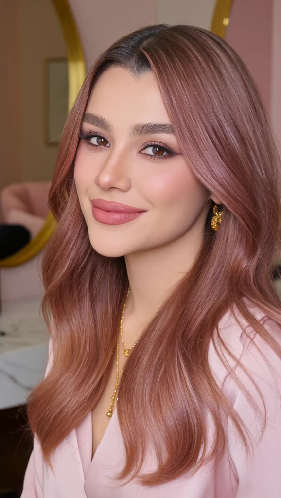 28 Trending Hair Colors Right Now in 2026 That Everyone Is Obsessed With 16 Rose Gold Brunette