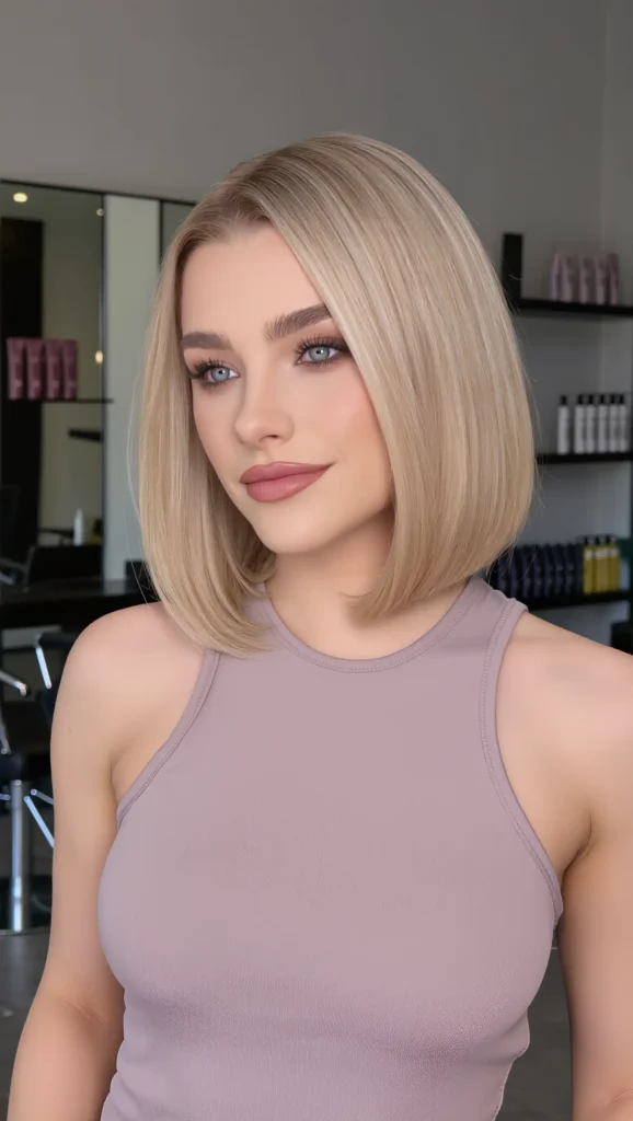 25 Summer Haircuts for Heart Face Shape 2026 That Are Seriously Flattering 20 Rounded Bob with Volume