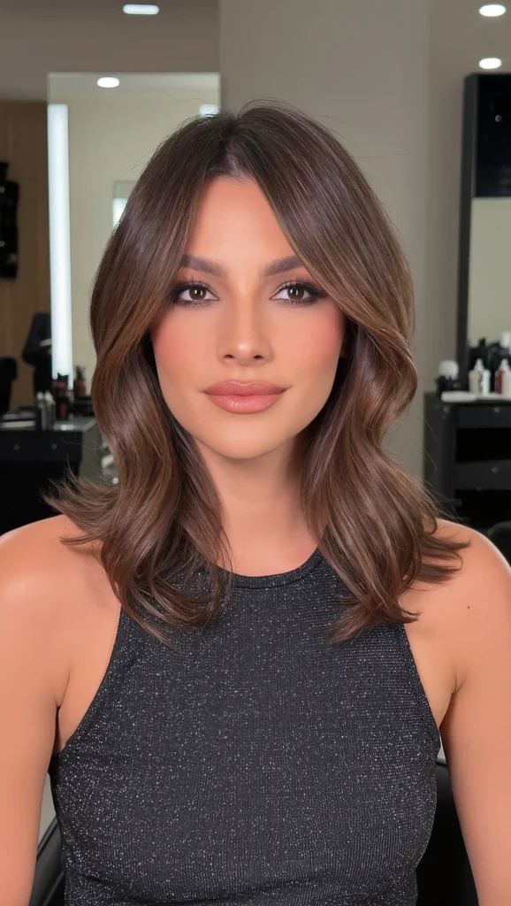 Shoulder-Length Textured Haircut