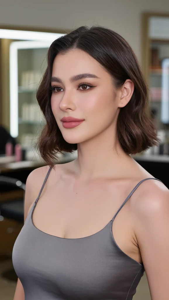 Side-Part Wavy Bob