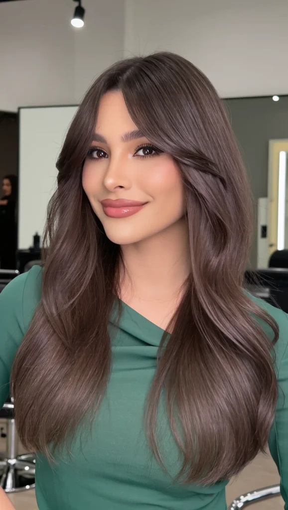 Side-Swept Bangs with Layers