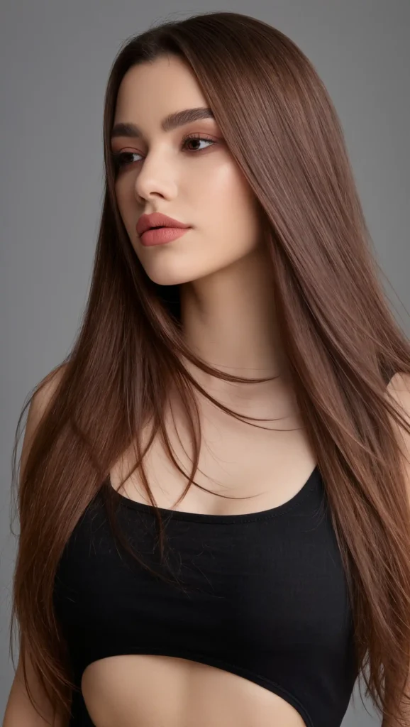 Sleek Long Hair with Layers