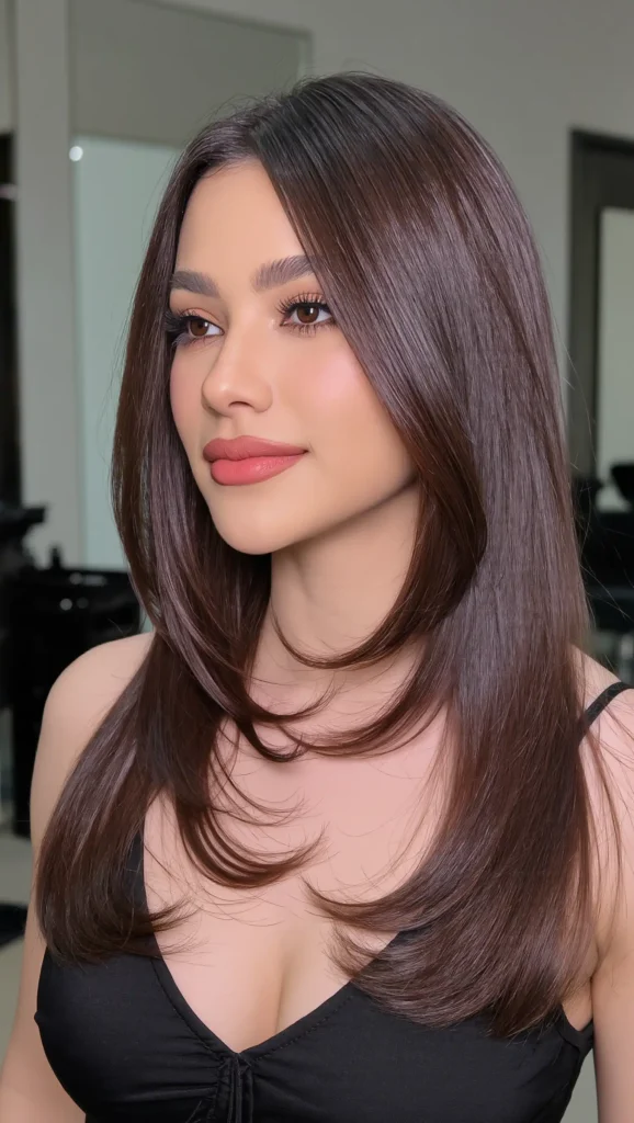 25 Haircuts for Oval Face Shape 2026 That Are Flattering, Stylish & Perfectly Balanced 10 Sleek Straight Haircut