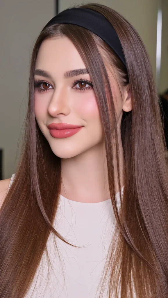 25 Bandana Summer Hairstyles for 2026 That Are Cute, Easy & Trendy 23 Straight Hair With Thin Bandana Headband
