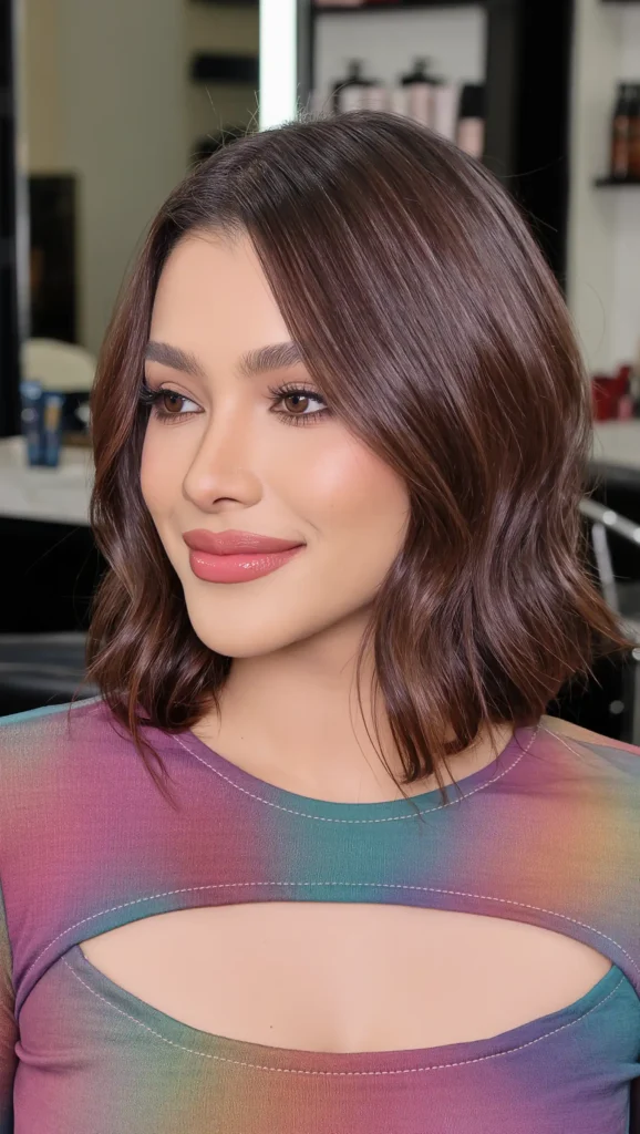 Textured Chin-Length Bob