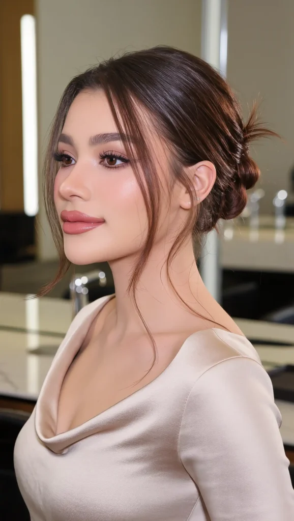 Textured Low Bun