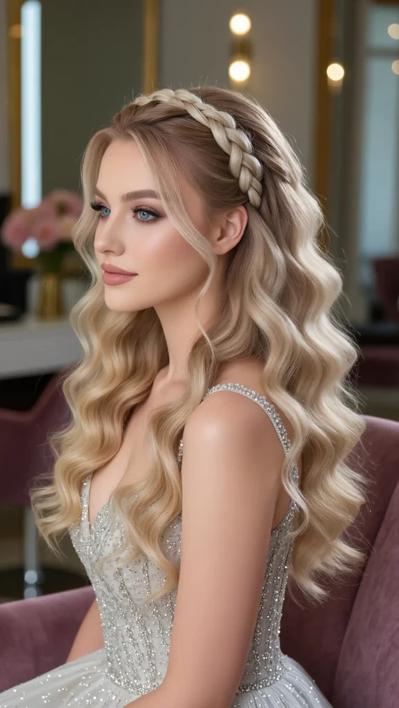 Waterfall Braid Curls