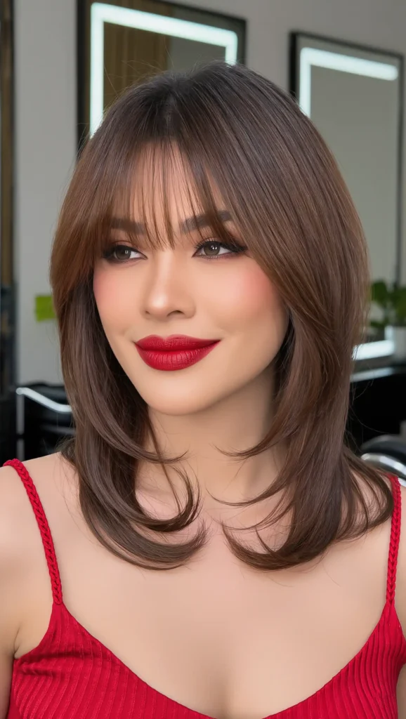 Wispy Bangs and Medium Layers
