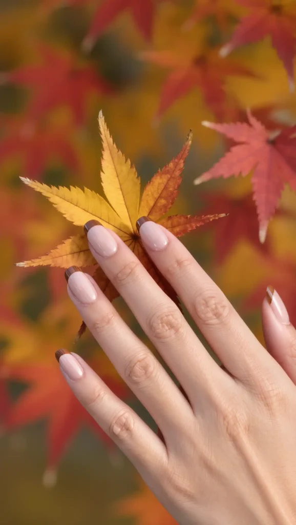 24 Fall Matte Nail Ideas 2026: Velvet-Finish Manicures That Scream Cozy Season 4 Almond Spice French Tips