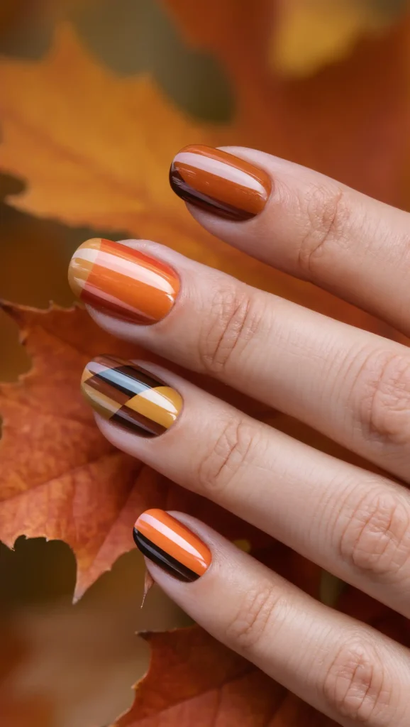 Autumn Harvest Mosaic Nails