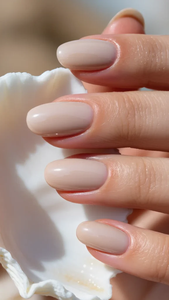 25 Summer Almond Shape Nails 2026 That Are Trendy and Perfect for Sunny Days 22 Beach Sand Neutral Nails