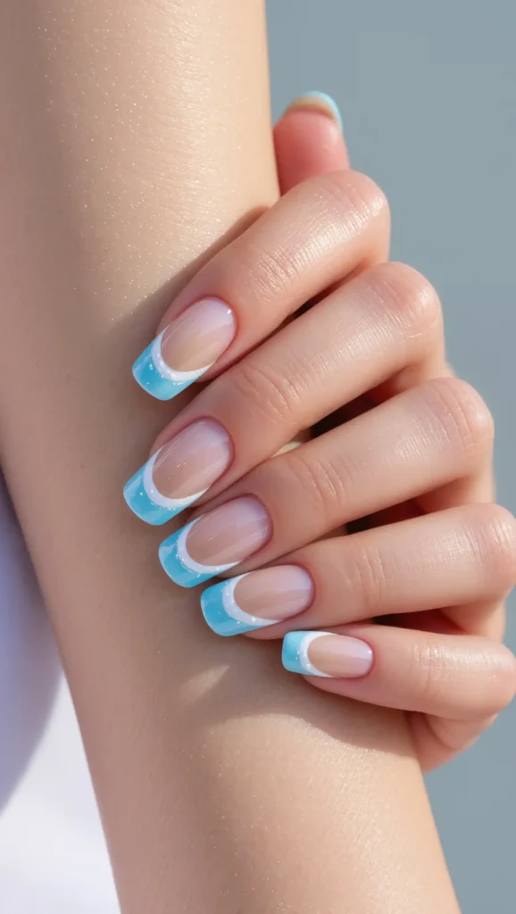 24 Summer Beach Nails Ideas for 2026 That Are Tropical, Trendy & Vacation-Ready 12 Beach Wave French Manicure