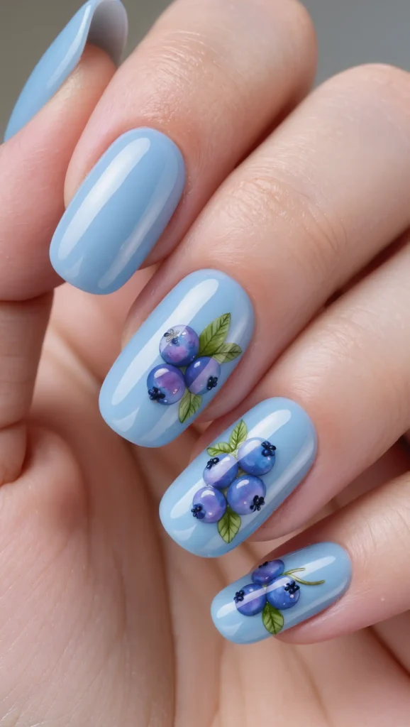 Blueberry Nail Art