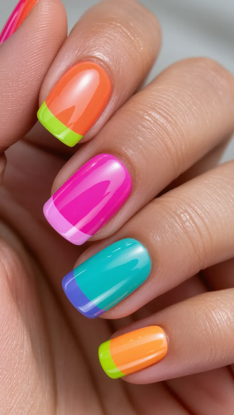 Bright French Tips