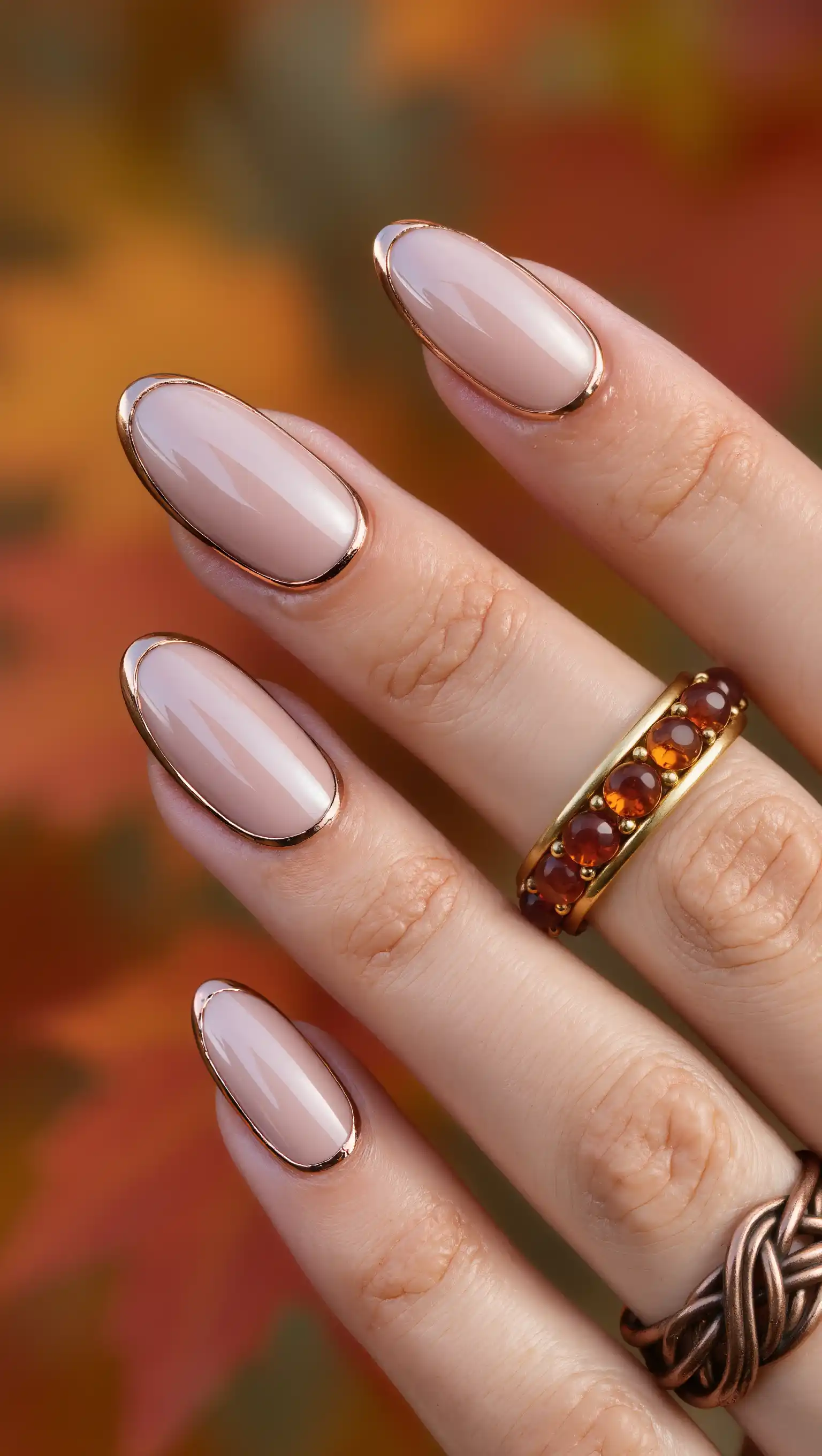 Bronze Outline Nails