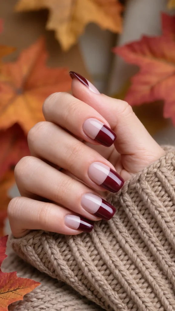 Burgundy Glass Tips