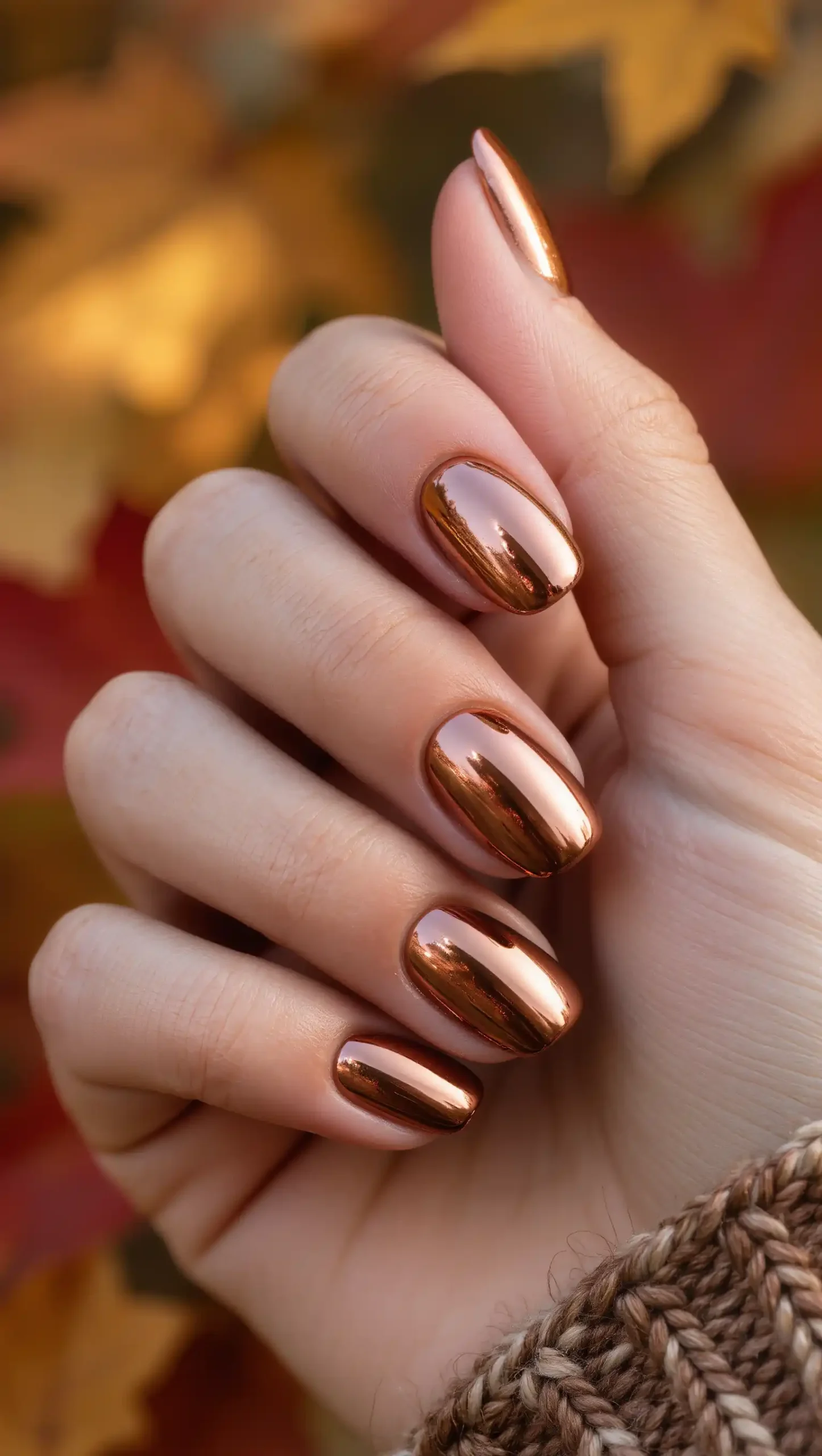 Burnished Copper Nails