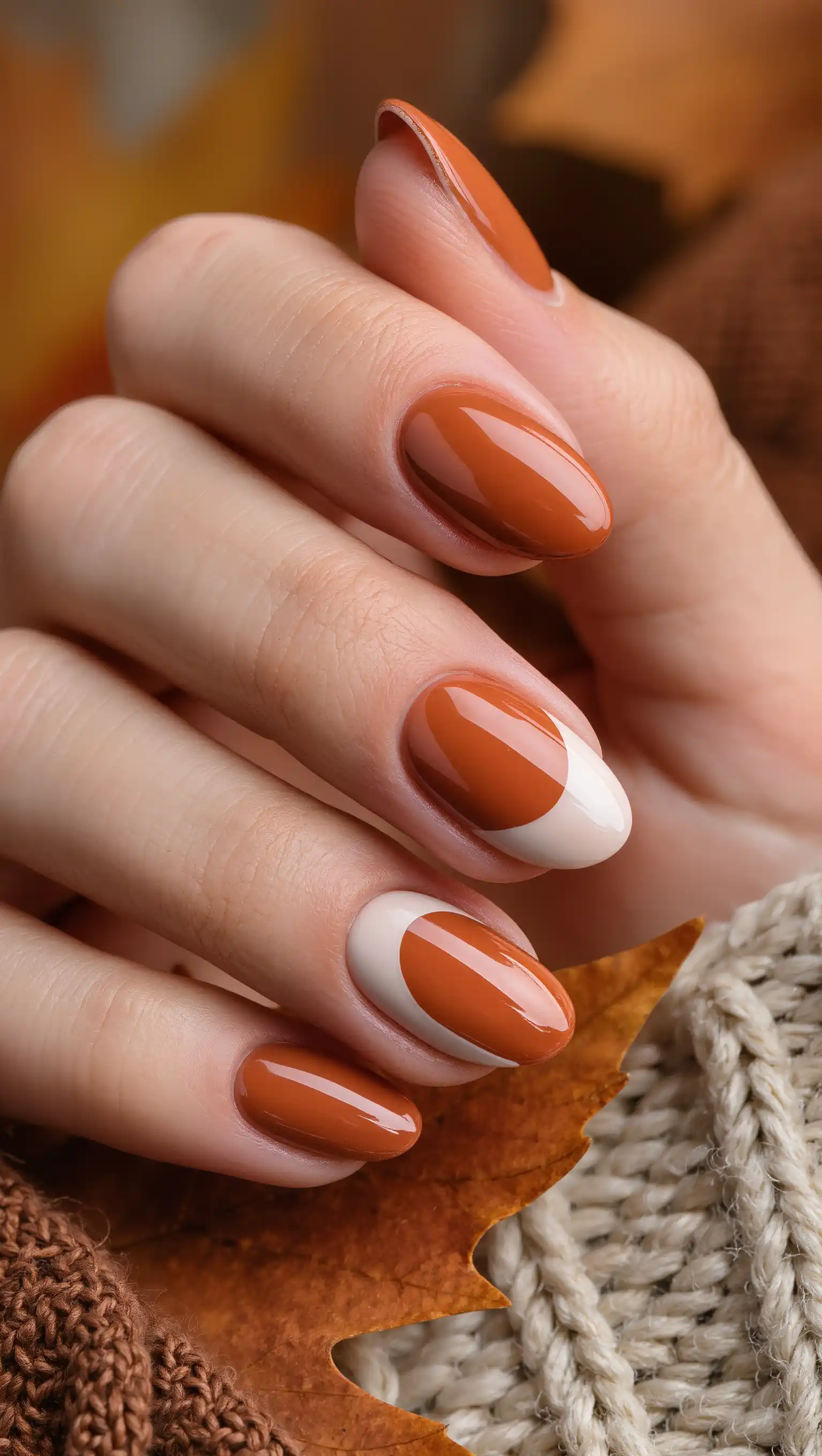 Burnt Orange Half-Moons