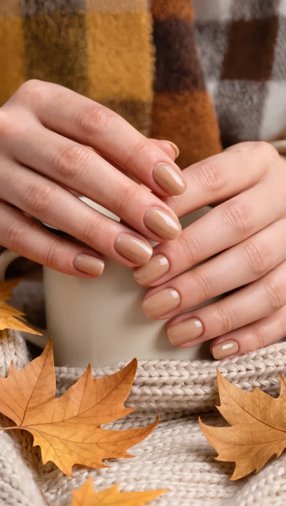 25 Neutral Fall Nails Ideas 2026: Minimalist Manicures That Go With Every Autumn Outfit 15 Caramel Cloud Nails