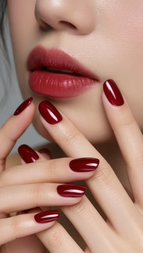 Cherry Cola Nails