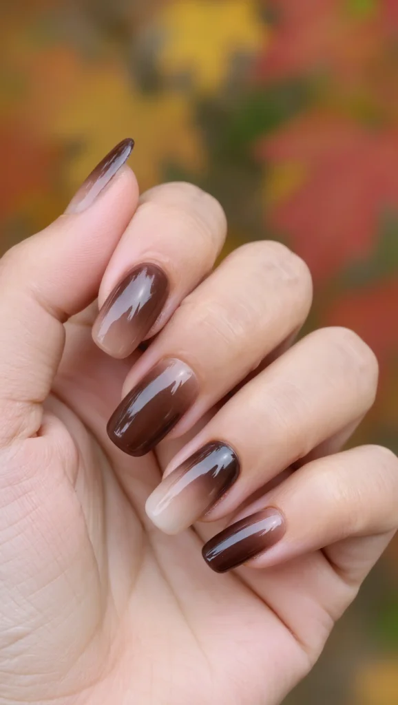 Chestnut Gradient Nails