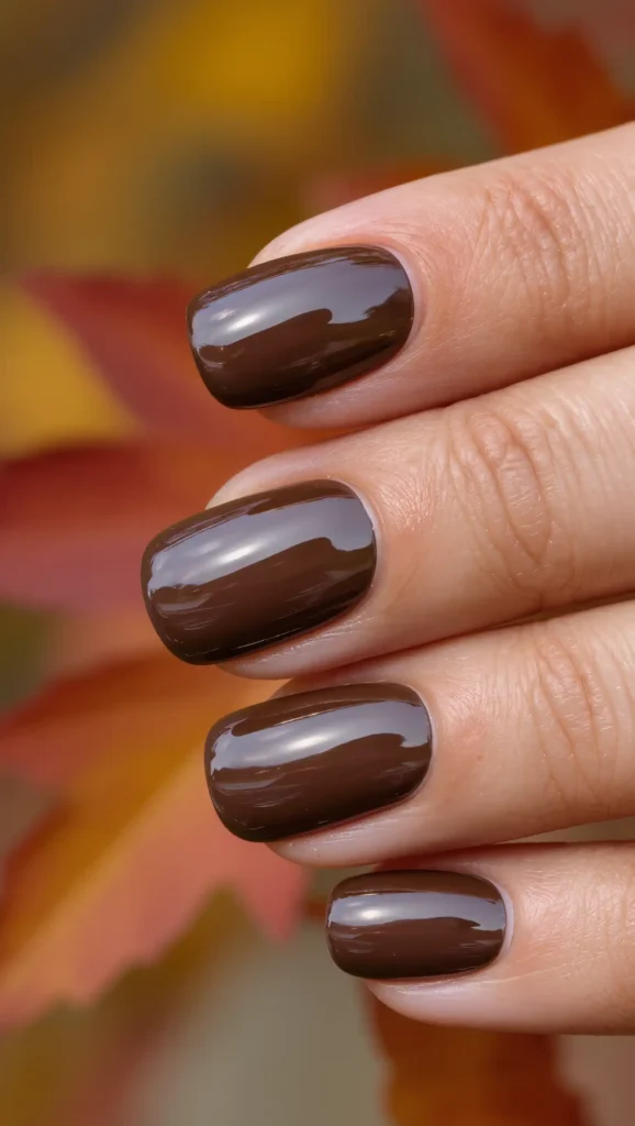 Chocolate Glaze Nails