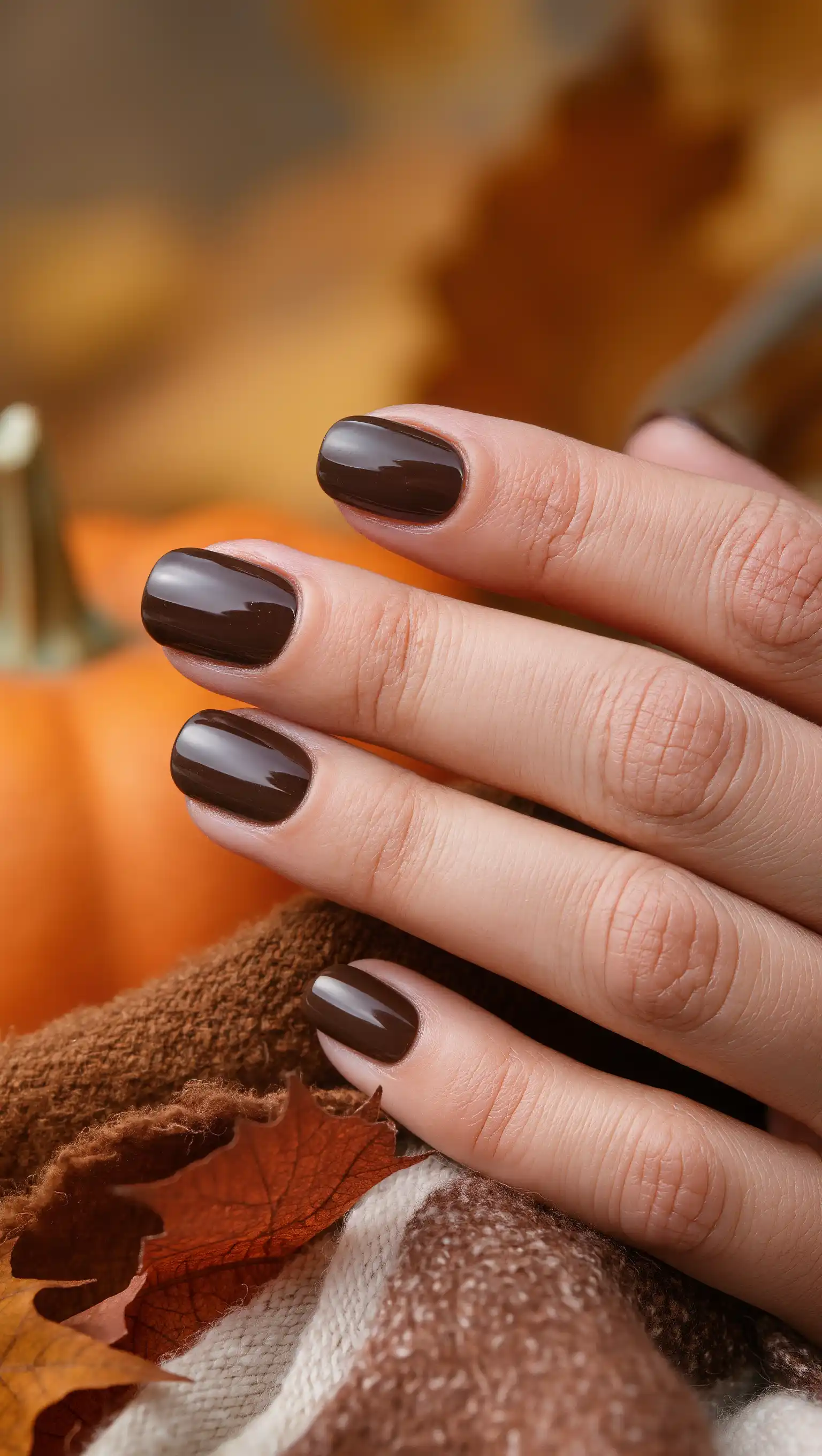Chocolate Truffle Nails