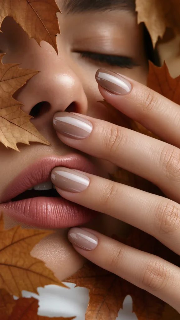 25 Neutral Fall Nails Ideas 2026: Minimalist Manicures That Go With Every Autumn Outfit 26 Clouded Cocoa Nails