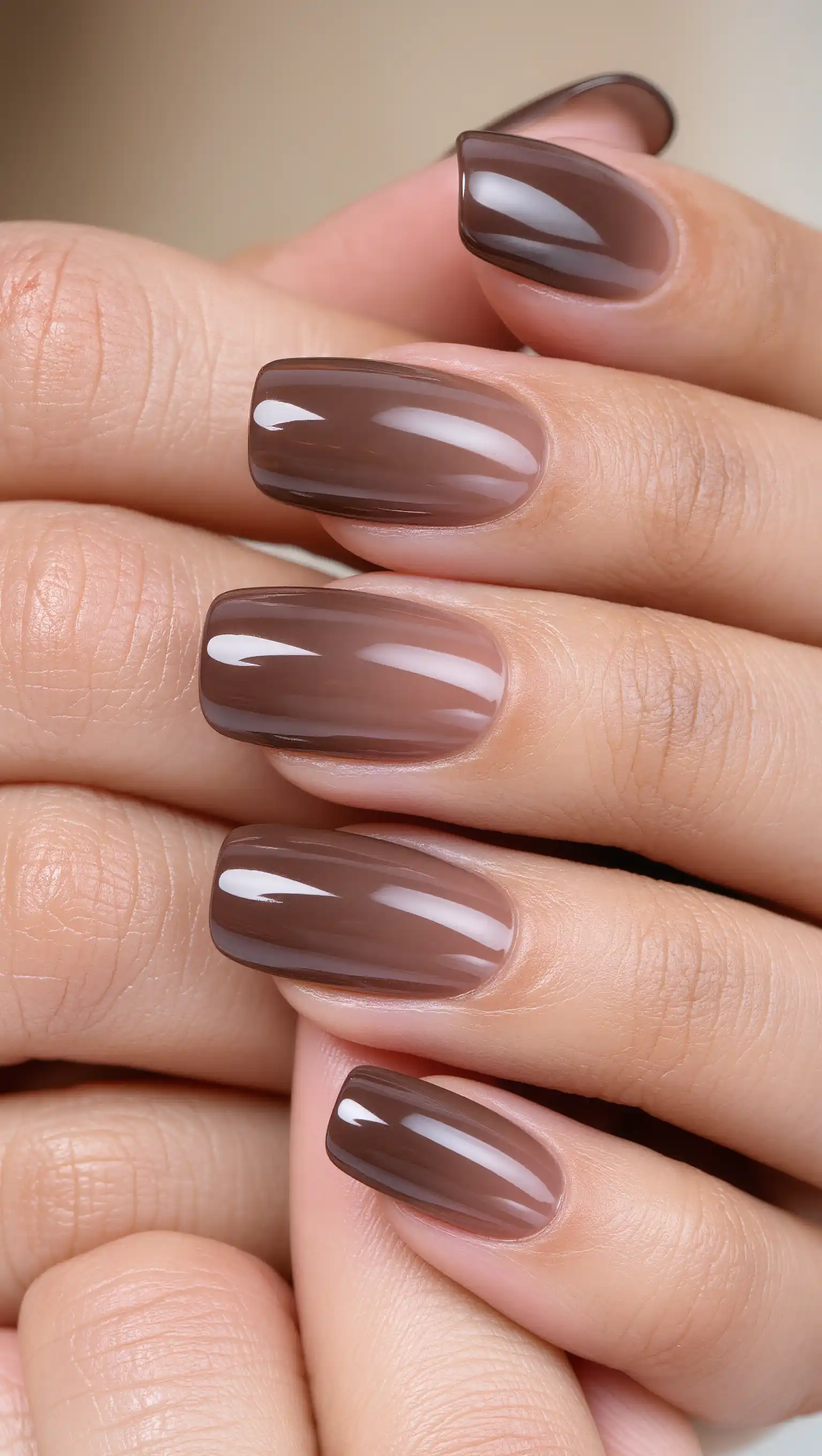24 Summer Dip Powder Nails Ideas 2026: Manicures That Will Be Everywhere This Season 22 Cocoa Glaze Nails