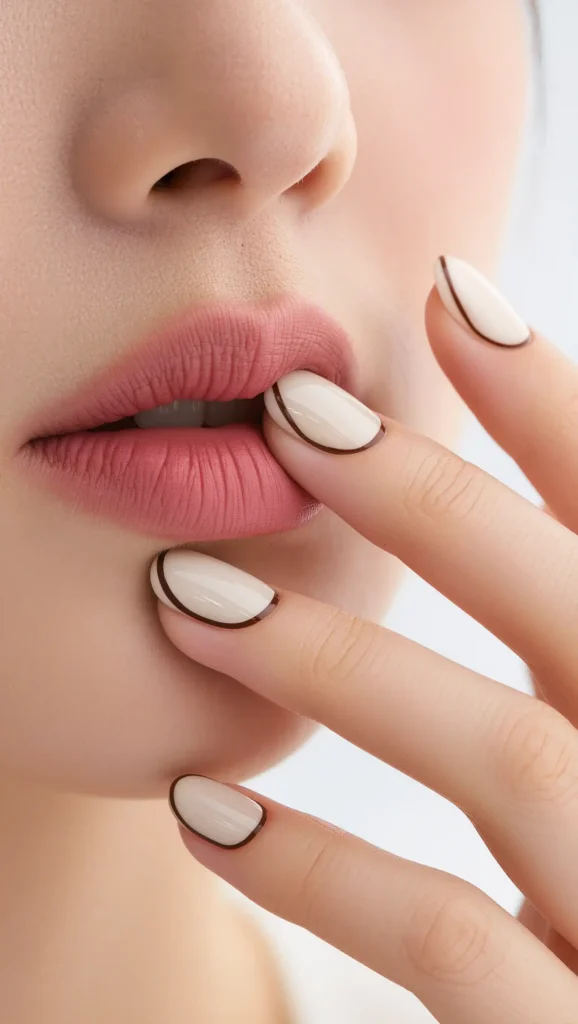 Cocoa Outline Nails