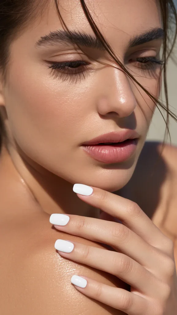 24 Summer Beach Nails Ideas for 2026 That Are Tropical, Trendy & Vacation-Ready 19 Coconut White Nails