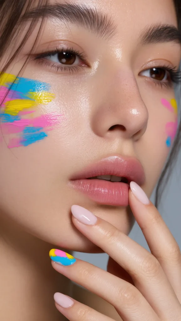 Color Splash Accent Nails