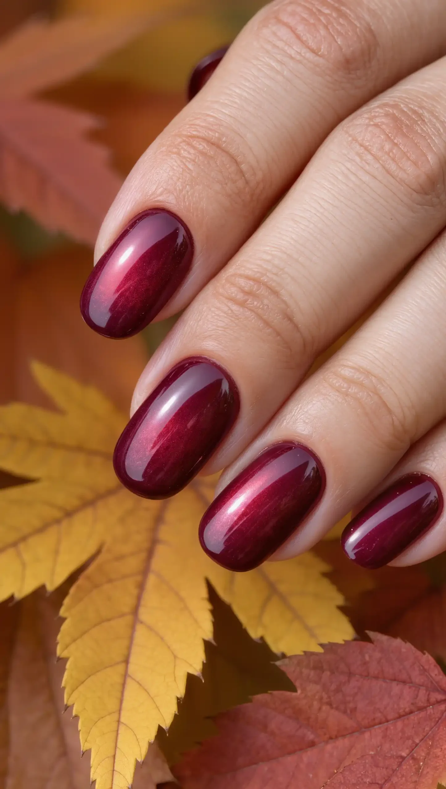 Cranberry Velvet Nails