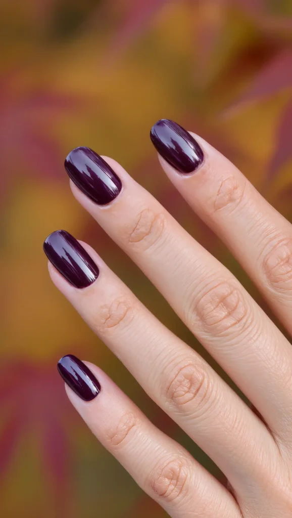 25 Fall Dark Nail Ideas 2026: Moody Manicures That Will Dominate Autumn 10 Deep Aubergine Nails
