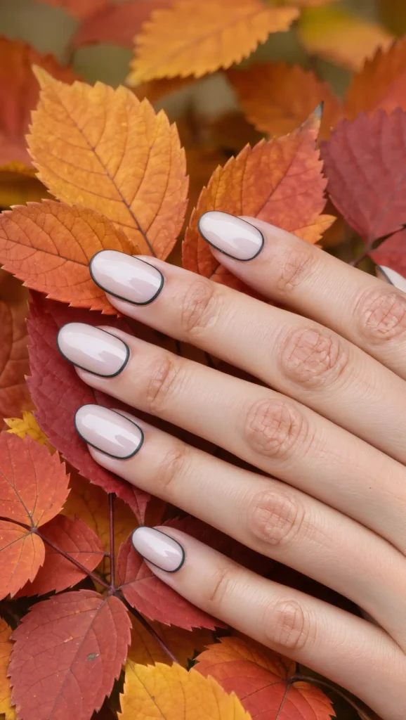 25 Fall Dark Nail Ideas 2026: Moody Manicures That Will Dominate Autumn 17 Deep Graphite Outline Nails