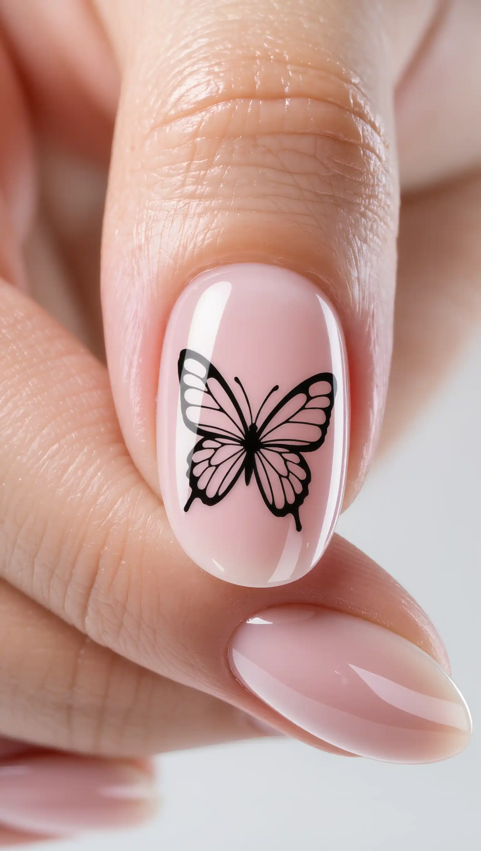 25 Summer Press-On Nail Ideas for 2026: That Instantly Elevate Your Style 12 Delicate Butterfly Outlines