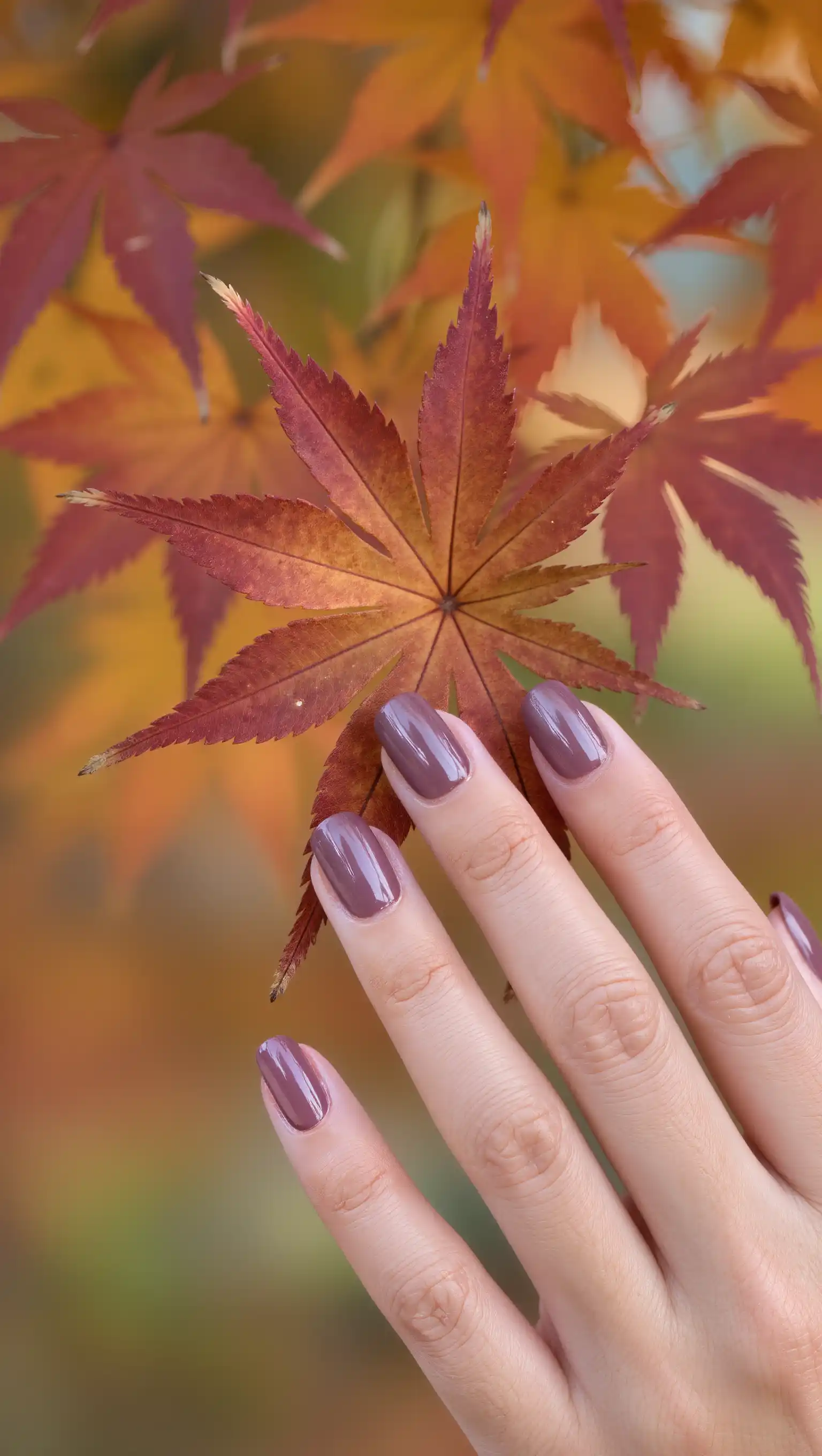 Dusty Plum Nails