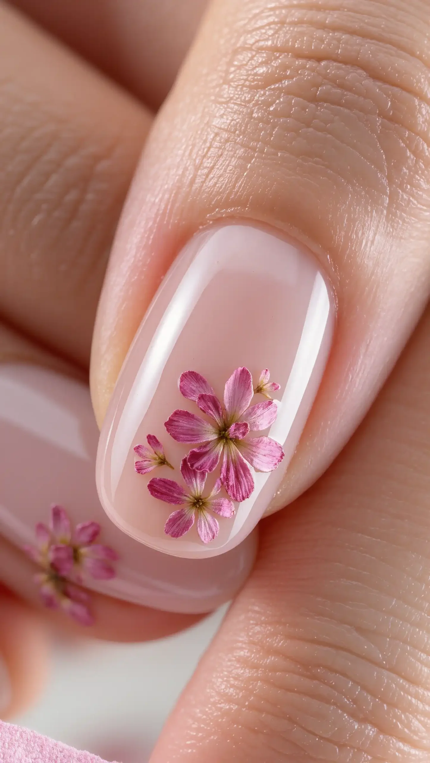 24 Summer Dip Powder Nails Ideas 2026: Manicures That Will Be Everywhere This Season 6 Dusty Rose Petal Art