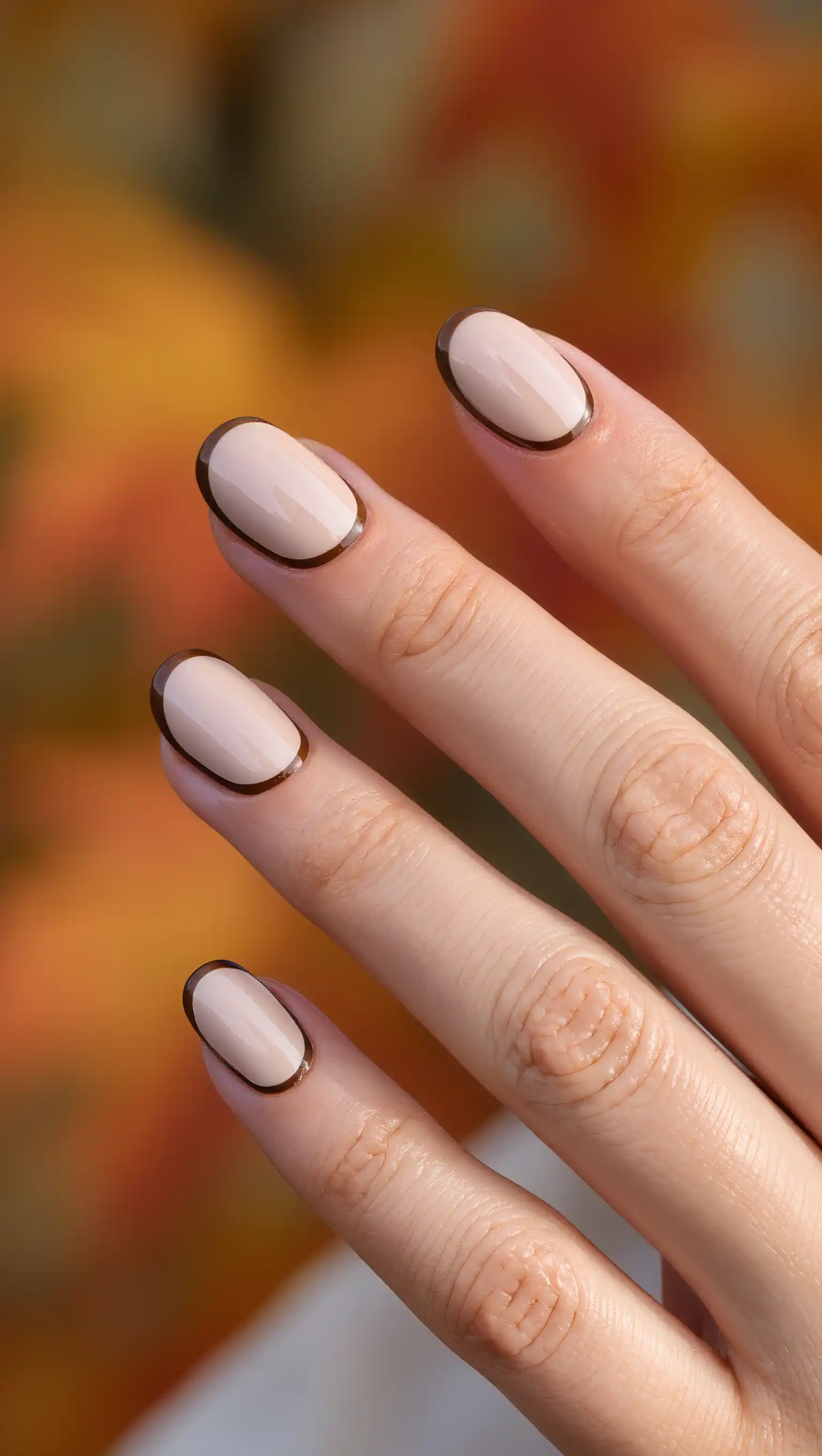 Espresso Outline Nails