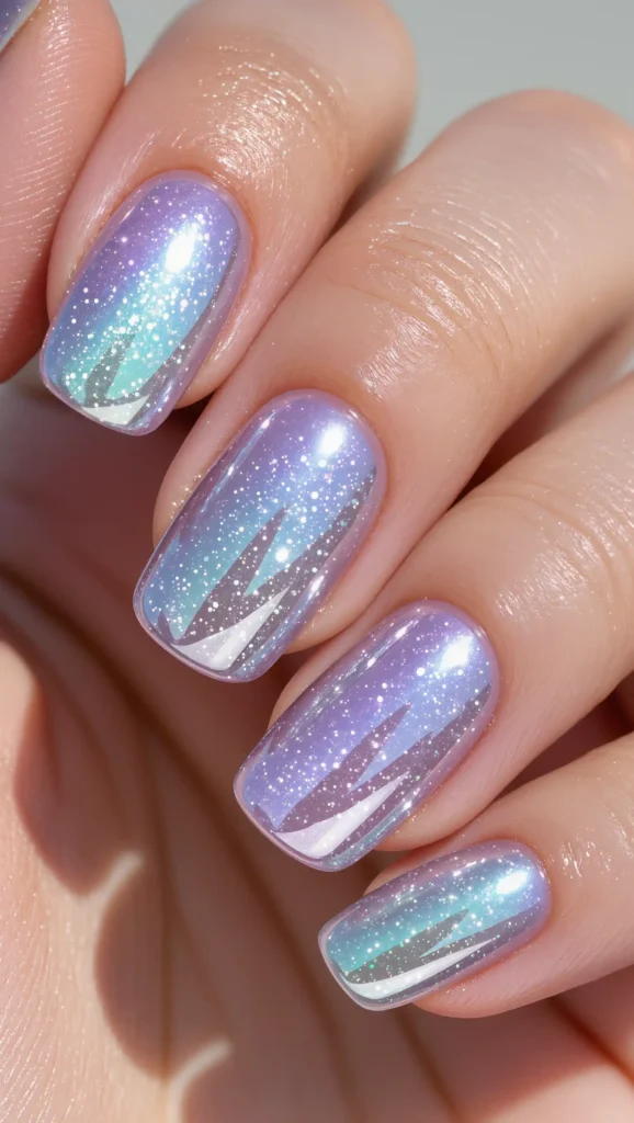 Glitter Mermaid Nails