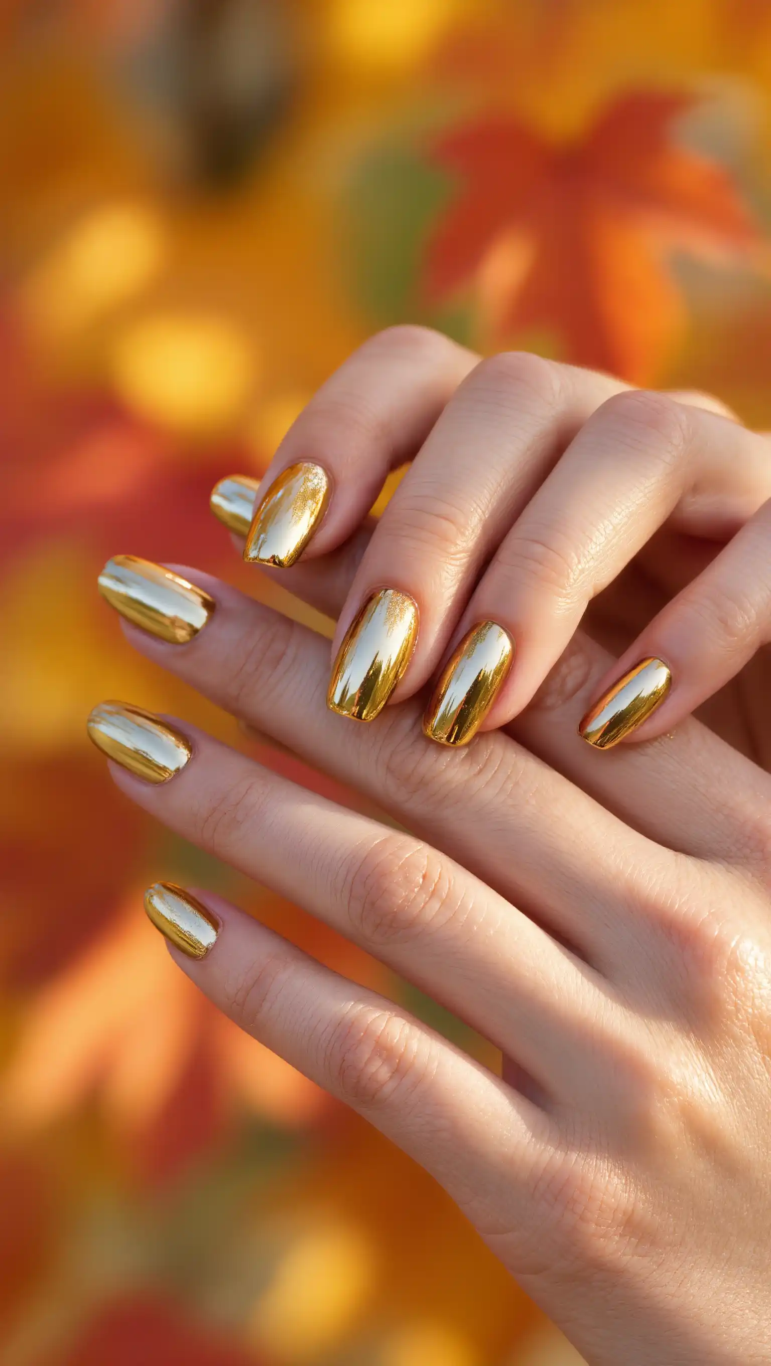 Golden Hour Glaze Nails