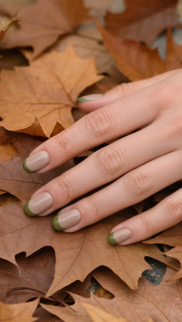 24 Fall Matte Nail Ideas 2026: Velvet-Finish Manicures That Scream Cozy Season 16 Golden Olive Details