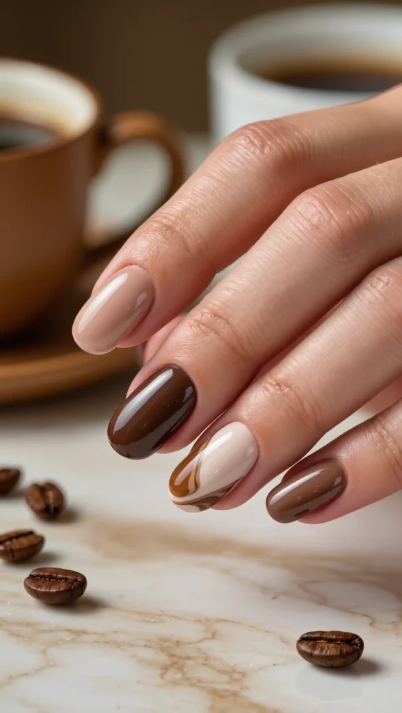 Hazelnut Mocha Nails