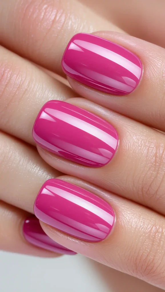 25 Summer Square Nails Ideas 2026 That Are Stylish & Pinterest-Worthy 22 Hot Pink Summer Glam